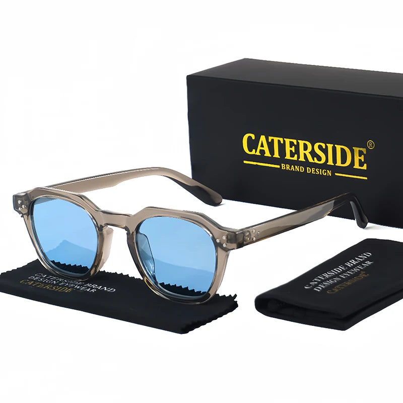Lunettes de Soleil Rétro CATERSIDE™ – Polarisées & Ultralégères pour Homme